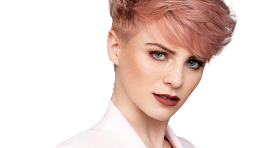 Dameskapsel kort-rosé styling model 2025